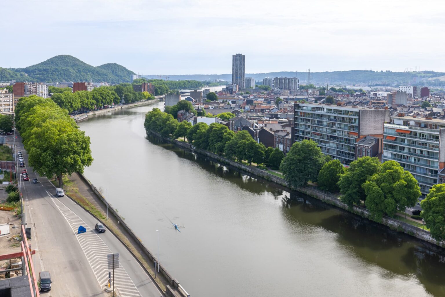 Vue sur Meuse depuis les appartement Bavière Liège